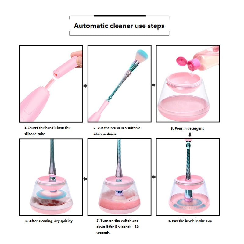 Electric Makeup Brush Cleaner Set Electric Makeup Brush Cleaner Set